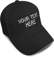 Baseball Cap Custom Personalized Text Dad Hats for Men & Women Strap Closure